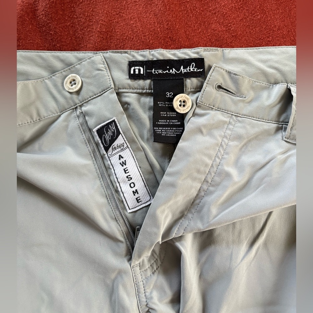 Travis Mathew Light Gray Trousers